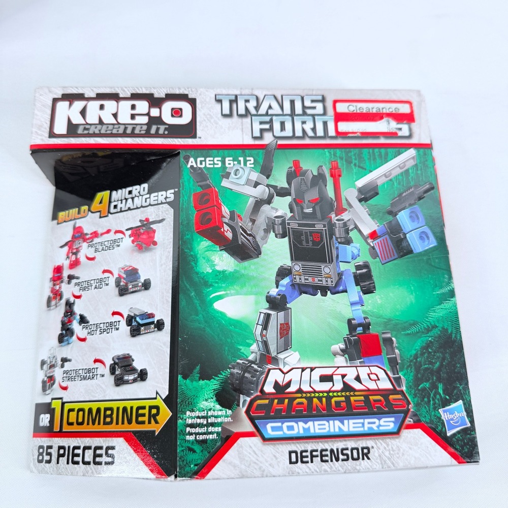 KRE-O Transformers Micro Changers Combiners Defensor A4474 85 Pieces New